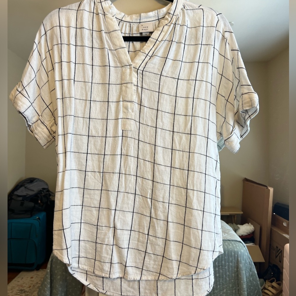 A new day linen top
